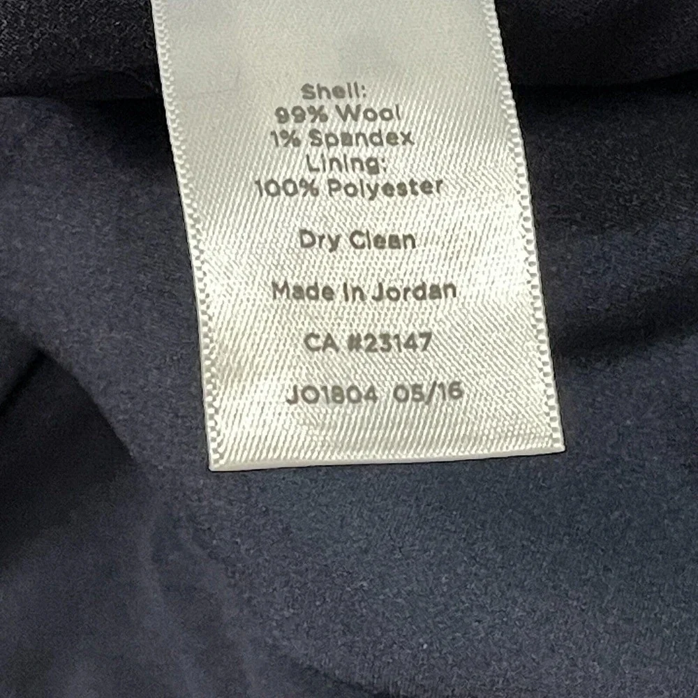 Nwt Talbots Italian Flannel 10 Wool Blend Navy Mills Pants‎ Formal Work